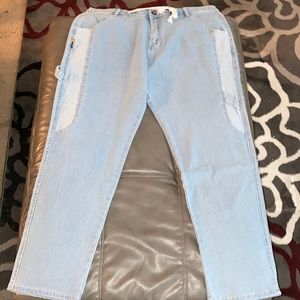 Romwe Sky Blue Jean Pants